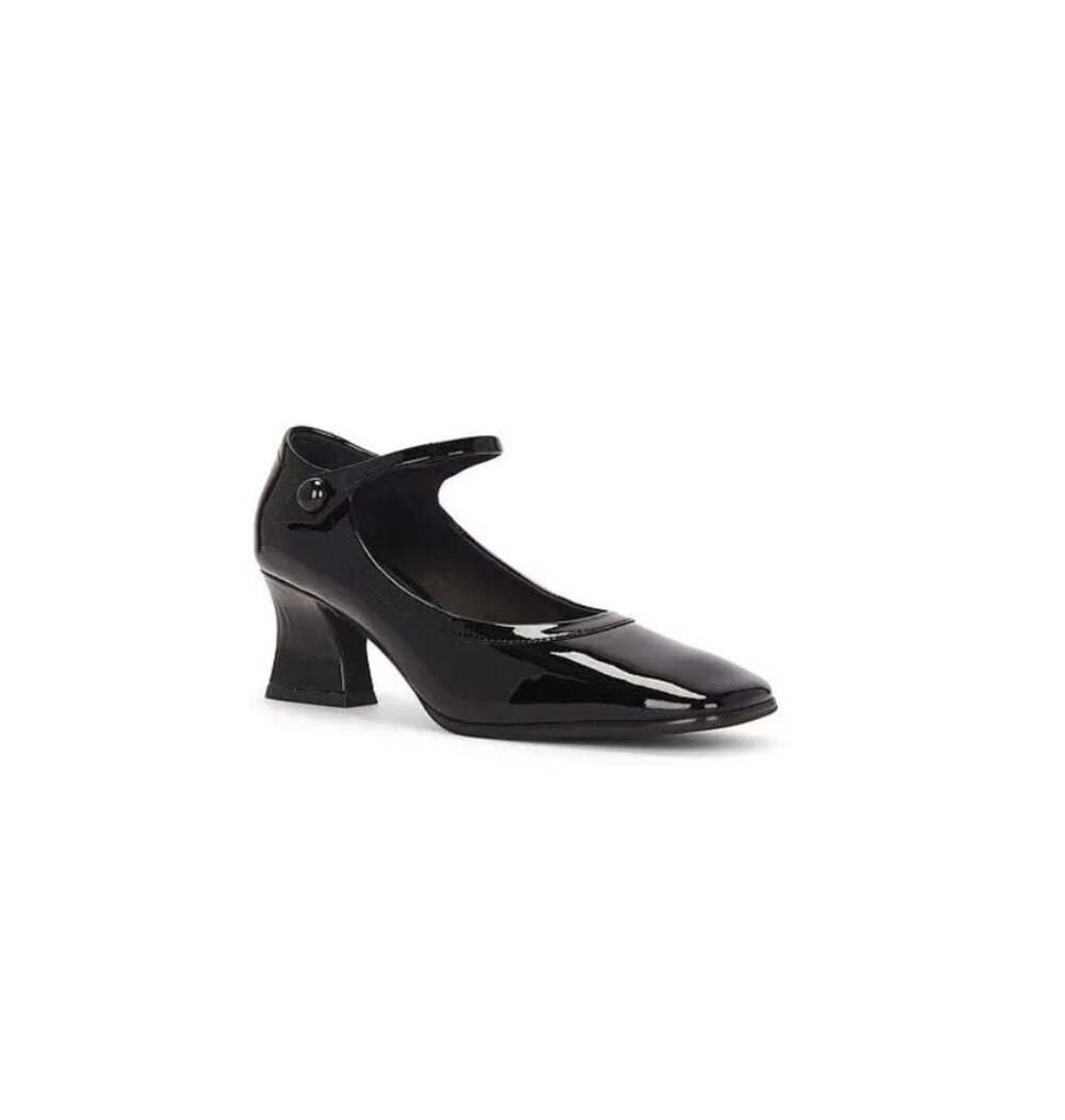 Jeffrey Campbell Pettigrew Black Patent Mary Jane Heels Size 7.5